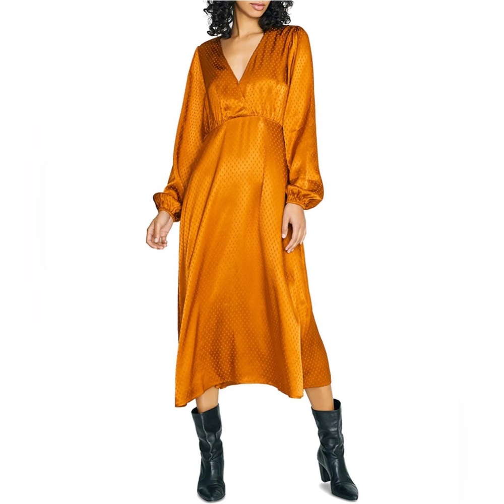 Hold!!! Anthropologie sanctuary gold dress sz 10 medium fit
